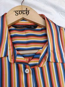 Zara Striped Silky Shirt