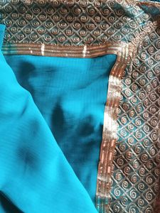 Saree & Stiched Blouse