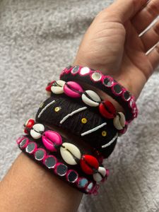 Golden Bracelet With Bangles