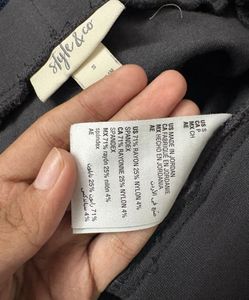 Black Pants with Button Detail