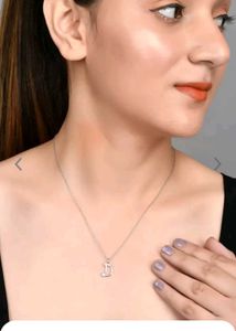 925 Real Silver &#34;D&#34; Alphabet Pendant