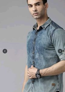 Set Of 2  Denim Spykar Jeans And Shirt