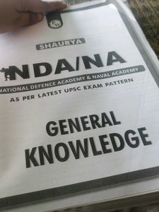 NDA/NA General Knowledge UPSC Exam Prep