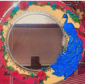 Handcrafted Peacock Wall Mirror