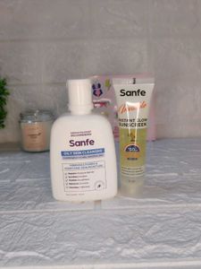 Sanfe Oily Skin Cleanser & Sunscreen