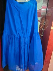 Elegant Blue Top, With Skirt &amp; Dupatta