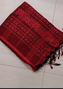 Begumpuri Khadi Red ♥️ Black 🖤 Saree