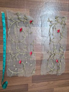 Glittering Floral Embroidery Party Gown