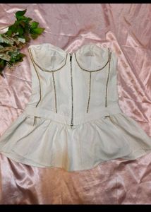 Chic Corset Peplum Top