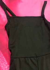 Brand New Black Satin Jumpsuit