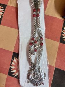 Oxidized Silver Necklace &amp; Earring Set