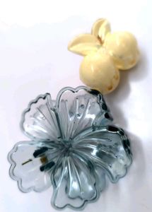 Cute Floral Hair Claw Clip set of two different