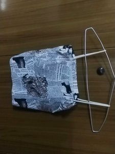 Newspaper Print Crop Top