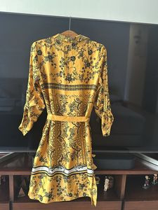 New With Tags Zara Floral Yellow/mustard Dress