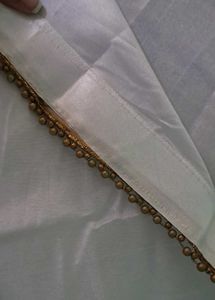 White Floral  Saree  With