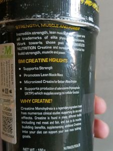 Big muscles creatine monohydrate