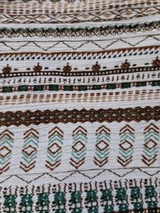 White Cinched Waist Top