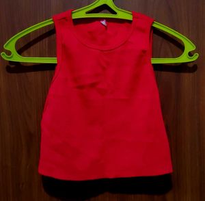 Red Crop Top