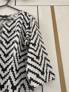 Chevron Print Tunic Top