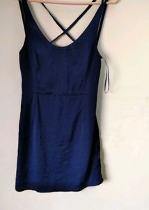 Black Design Sexy Blue Dress