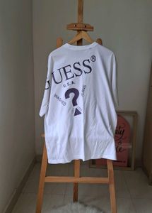 Guess White T-Shirt(XL)