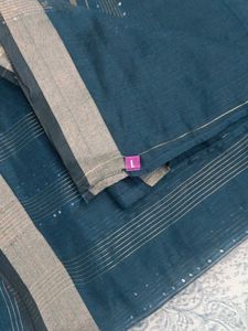 Elegant Blue Striped Dupatta