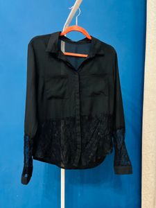 Black Net Shirt