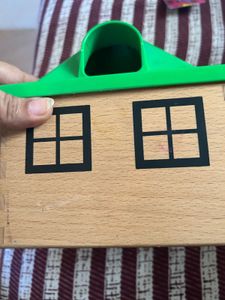 Wooden Ikea  Shape Sorter House