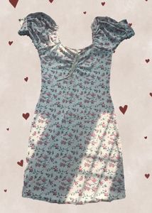 white and pink mini dress