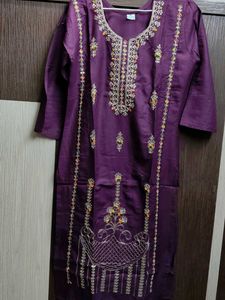 Embroidery Sequence Work Kurtis
