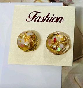 Resin Square Earrings 3 Pair Combo