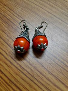 Orange Drop Earrings