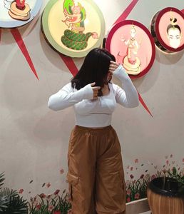 HERE & NOW Brown Parachute Pants!!