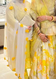 Beautiful Flower Work Dupatt