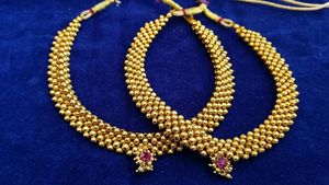 Gold Moti Necklace