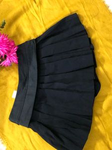 Cute Plane Bule Mini Skirt