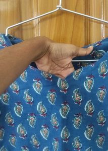 Ajrak Cotton Kurta Top