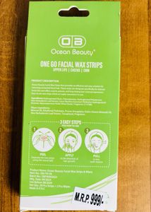 Ocean Beauty- one Go Facial Waxing Strips(20strip)