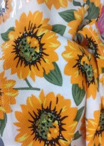 Sunflower Print Two-Piece Set