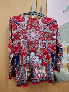 Patterned Long Sleeve Top (CF)