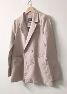 Peach Cream Cotton Summer Coat