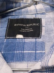 Blue &amp; White Checkered Shirt