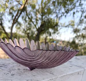 Premium Quality Glass Shell Shape Serving Big Bowl