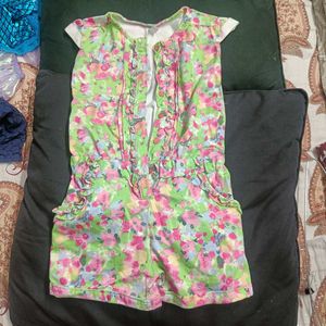 Floral Girls Romper