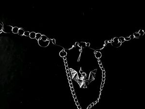 &#39;Bat Goth&#39; Pinterest Necklace