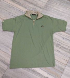 Vintage Green Quarter-Zip Tee