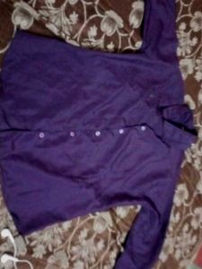 Purple Button-Down Shirt