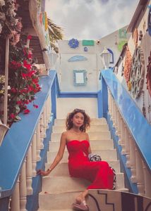 Red Bodycon Midi Dress