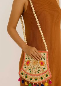 Embroidered Sling Bag
