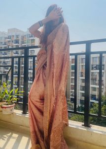 Amazing saree in brown colour